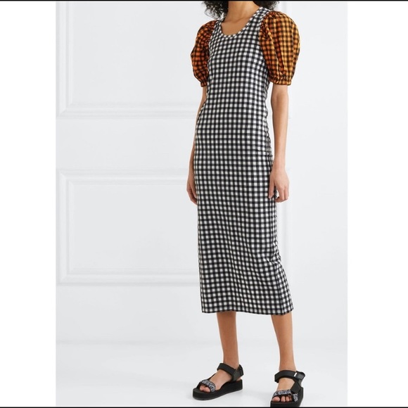 Kenzo 2019 Gingham Seersucker Dress - Picture 9 of 10